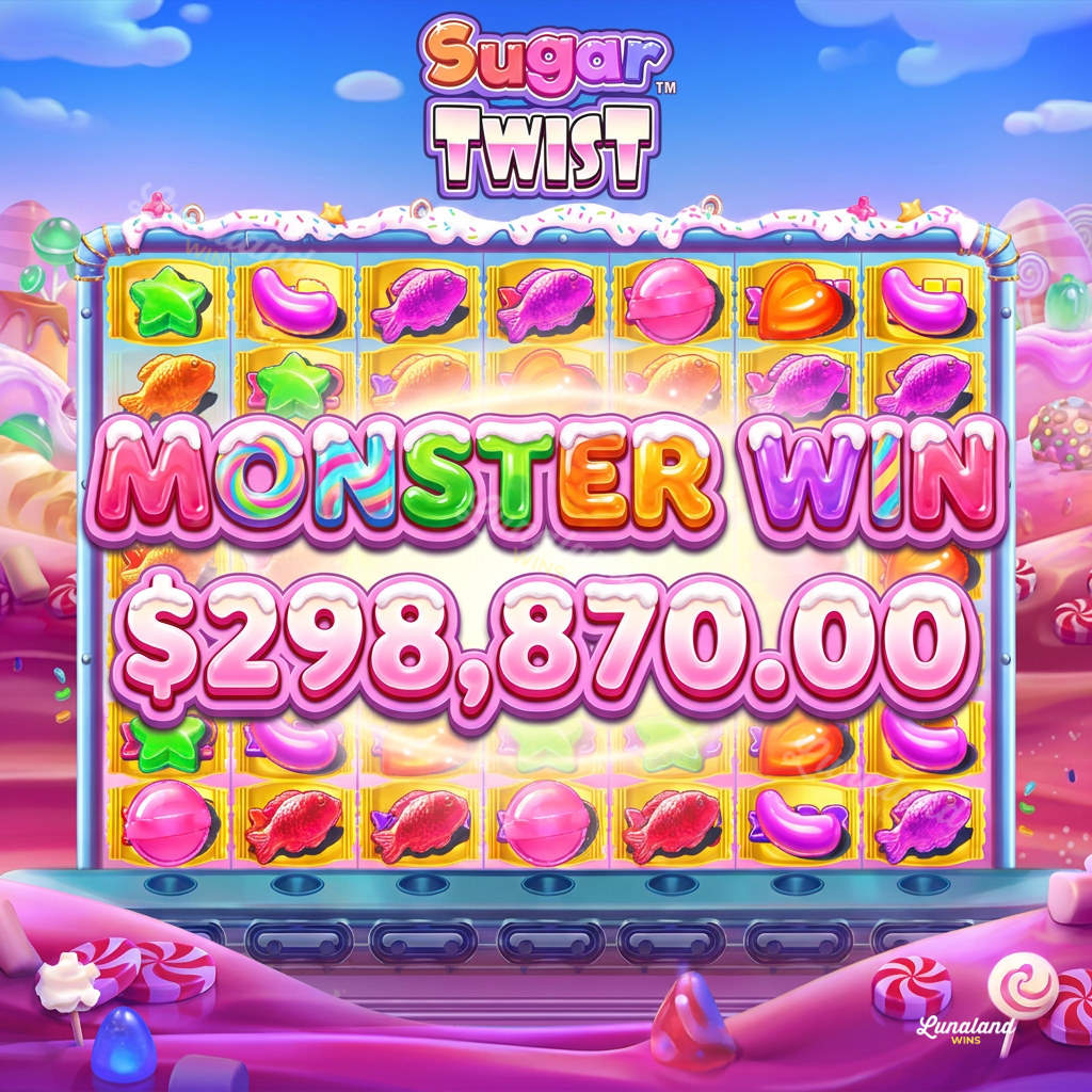 Player Turns Bought Bonus Round Into $298,870 Win On Sugar Twist