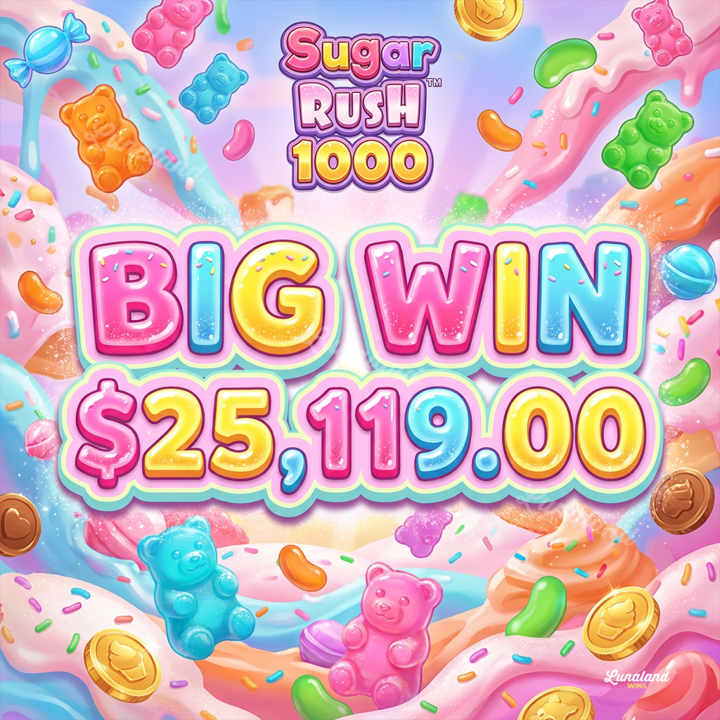 Player Turns $400 Bonus Buy Into $25,119 On Sugar Rush 1000